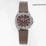 Super Clone Patek Philippe Aquanaut 5067A-023 Edelstahl mit Diamantbesatz 35,6 mm