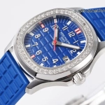 Premium Replica Uhr Patek Philippe Aquanaut 5067A-014 Edelstahl mit Diamantbesatz 35,6 mm