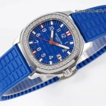 Premium Replica Uhr Patek Philippe Aquanaut 5067A-014 Edelstahl mit Diamantbesatz 35,6 mm