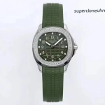Premium Replica Uhr Patek Philippe Aquanaut 5267/200A-011 mit Diamantlünette und Kautschukband 38,8 mm
