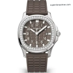 Super Clone Patek Philippe Aquanaut 5067A-023 Edelstahl mit Diamantbesatz 35,6 mm