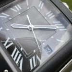 1:1 Super Clone Uhr Cartier Santos WSSA0037 Grau Zifferblatt Edelstahl Herrenuhr 39,8 mm