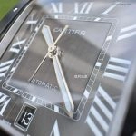 1:1 Super Clone Uhr Cartier Santos WSSA0037 Grau Zifferblatt Edelstahl Herrenuhr 39,8 mm