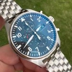 1:1 Super Clone Uhr IWC Pilot’s Watch Chronograph IW377710 Edelstahlarmband 43mm