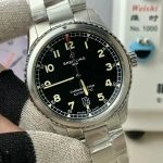 1:1 Super Clone Uhr Breitling Navitimer 8 A17315101B1A1 Schwarzes Zifferblatt Stahlband 41mm