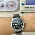 1:1 Super Clone Uhr Breitling Navitimer 8 A17315101B1X1 Schwarzes Zifferblatt Lederarmband 41mm