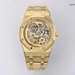 1:1 Super Clone Uhr Audemars Piguet Royal Oak 16204BA.OO.1240BA.01 Skelett Gelbgold 39mm