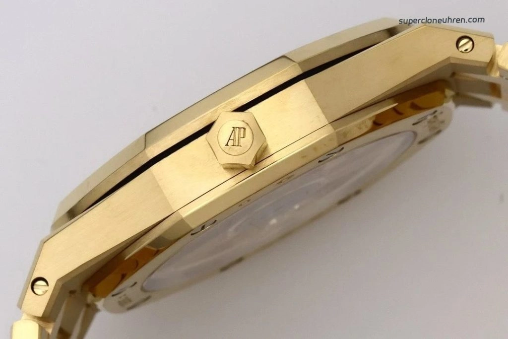 1:1 Super Clone Uhr Audemars Piguet Royal Oak 16204BA.OO.1240BA.01 Skelett Gelbgold 39mm