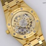 1:1 Super Clone Uhr Audemars Piguet Royal Oak 16204BA.OO.1240BA.01 Skelett Gelbgold 39mm