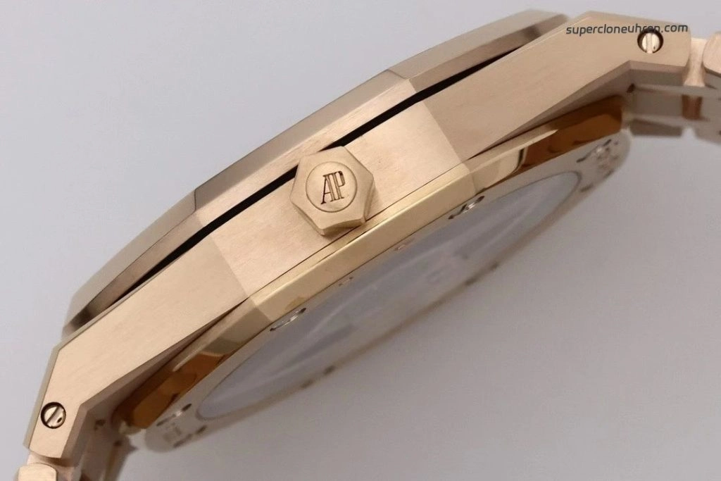 1:1 Super Clone Uhr Audemars Piguet Royal Oak 16204OR.OO.1240OR.03 Roségold Skelett 39mm