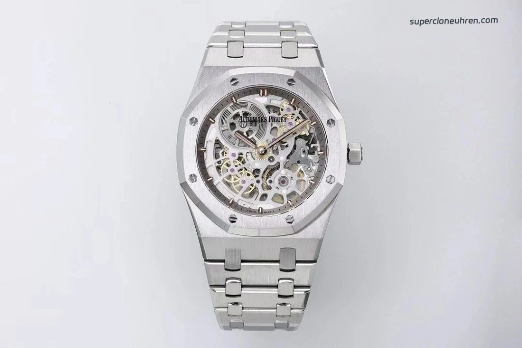 1:1 Super Clone Uhr Audemars Piguet Royal Oak 16204ST.OO.1240ST.01 Skelett Edelstahl 39mm