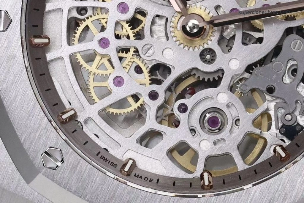 1:1 Super Clone Uhr Audemars Piguet Royal Oak 16204ST.OO.1240ST.01 Skelett Edelstahl 39mm