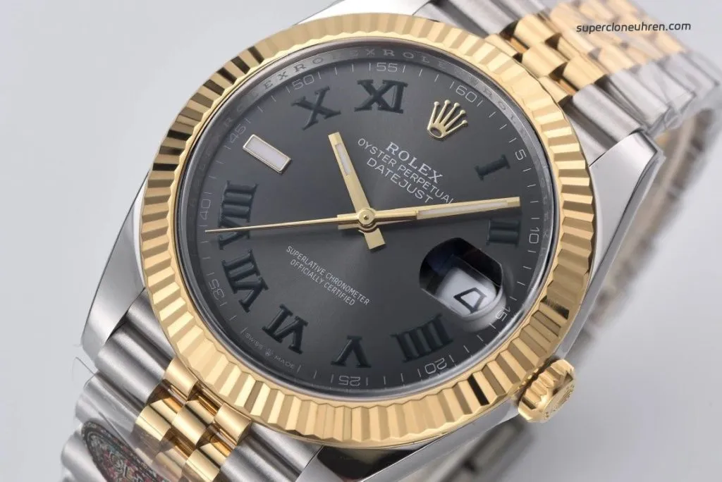 1:1 Super Clone Rolex Datejust m126333-0035 Zweifarbig Grünes Zifferblatt 36mm