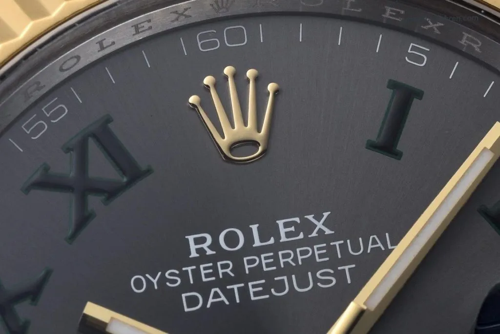 1:1 Super Clone Rolex Datejust m126333-0035 Zweifarbig Grünes Zifferblatt 36mm