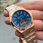 1:1 Super Clone Uhr Vacheron Constantin Overseas Tourbillon 6000V Roségold 42,5 mm