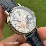 1:1 Super Clone Uhr Breguet Tradition 7057BB Silberzifferblatt Tourbillon 40mm