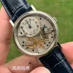 1:1 Super Clone Uhr Breguet Tradition 7057BB Silberzifferblatt Tourbillon 40mm