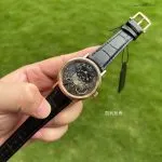 1:1 Super Clone Uhr Breguet Tradition 7057BR/G9/9W6 Roségold Schwarzes Zifferblatt 40mm