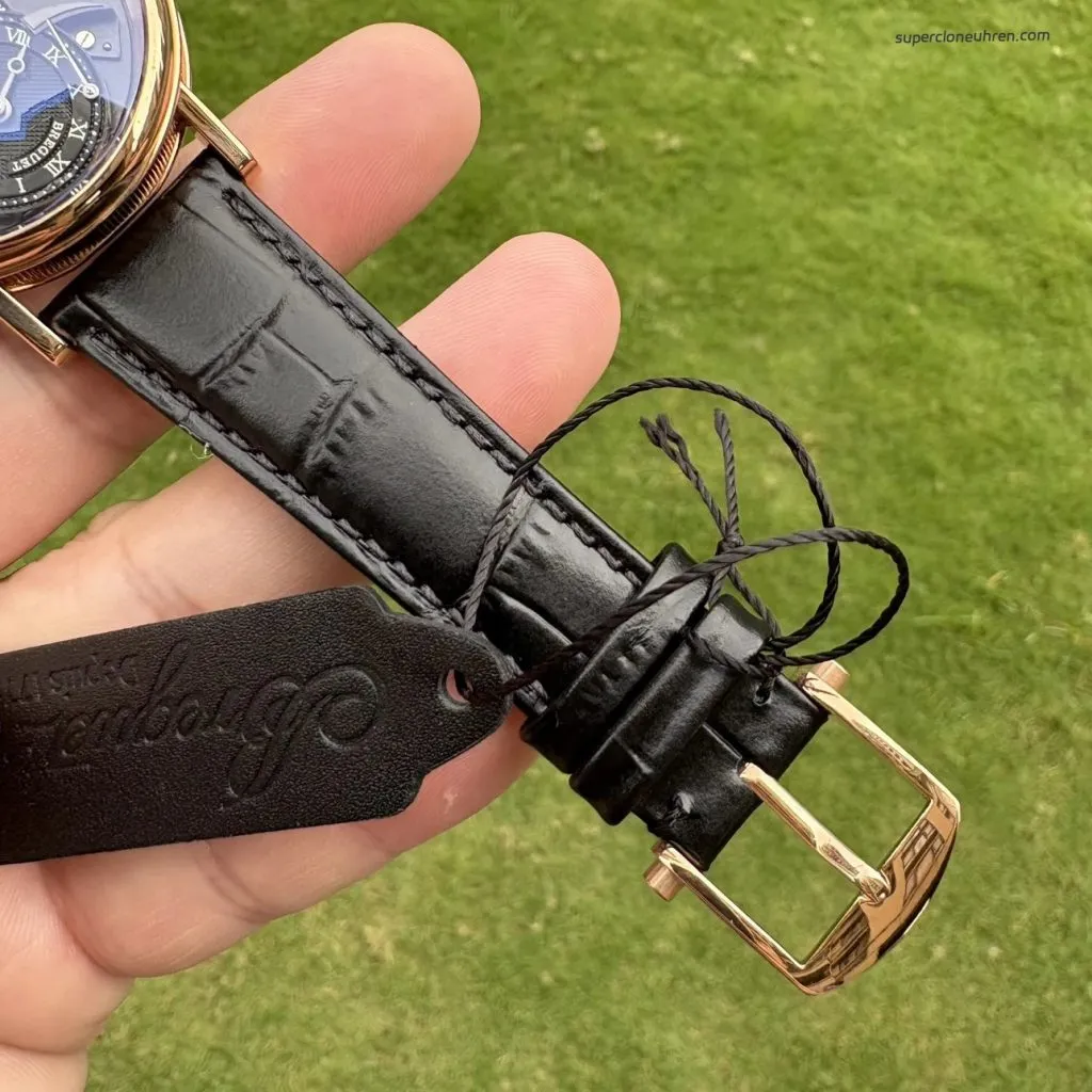 1:1 Super Clone Uhr Breguet Tradition 7057BR/G9/9W6 Roségold Schwarzes Zifferblatt 40mm