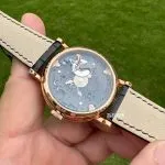 1:1 Super Clone Uhr Breguet Tradition 7057BR/G9/9W6 Roségold Schwarzes Zifferblatt 40mm