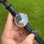 1:1 Super Clone Uhr Breguet Tradition 7057BR/G9/9W6 Roségold Schwarzes Zifferblatt 40mm