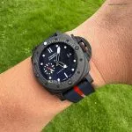 1:1 Super Clone Uhr Panerai Submersible Luna Rossa PAM01563 Carbongehäuse 42mm