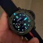 1:1 Super Clone Uhr Panerai Submersible Luna Rossa PAM01563 Carbongehäuse 42mm