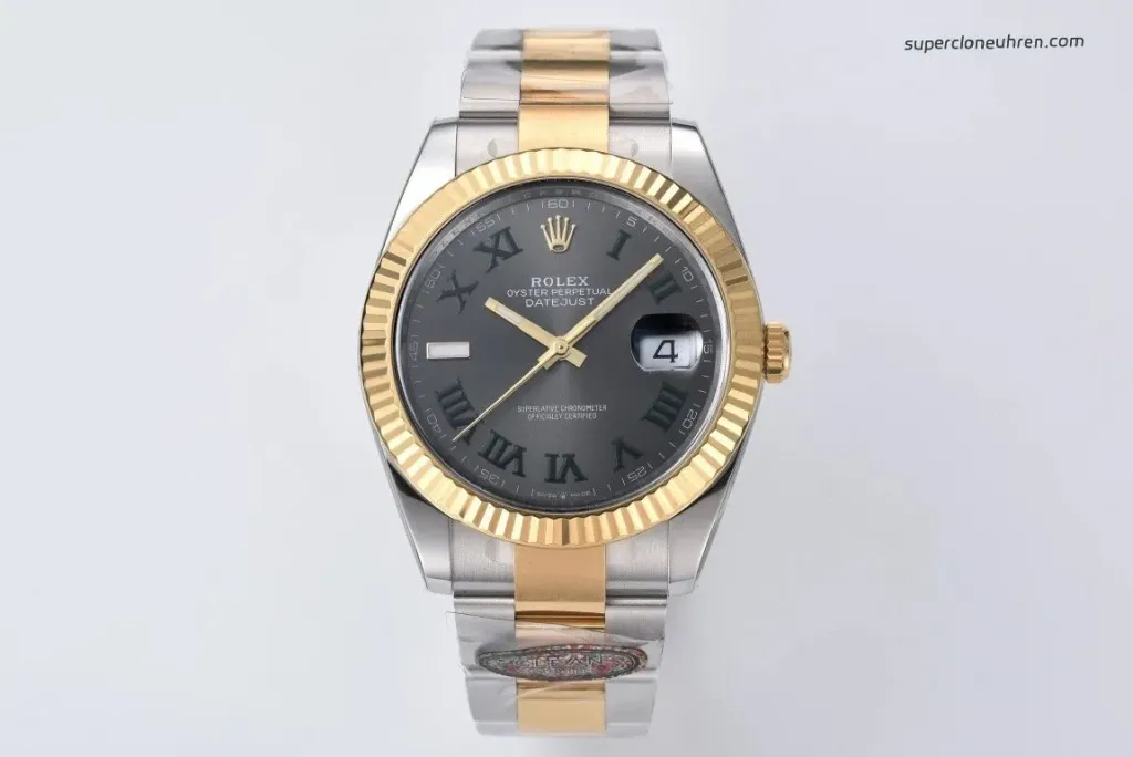 1:1 Super Clone Uhr Rolex Datejust m126233-0036 Zweifarbig Gold-Stahl mit grünem Zifferblatt 36mm