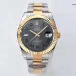 1:1 Super Clone Uhr Rolex Datejust m126233-0036 Zweifarbig Gold-Stahl mit grünem Zifferblatt 36mm