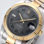1:1 Super Clone Uhr Rolex Datejust m126233-0036 Zweifarbig Gold-Stahl mit grünem Zifferblatt 36mm