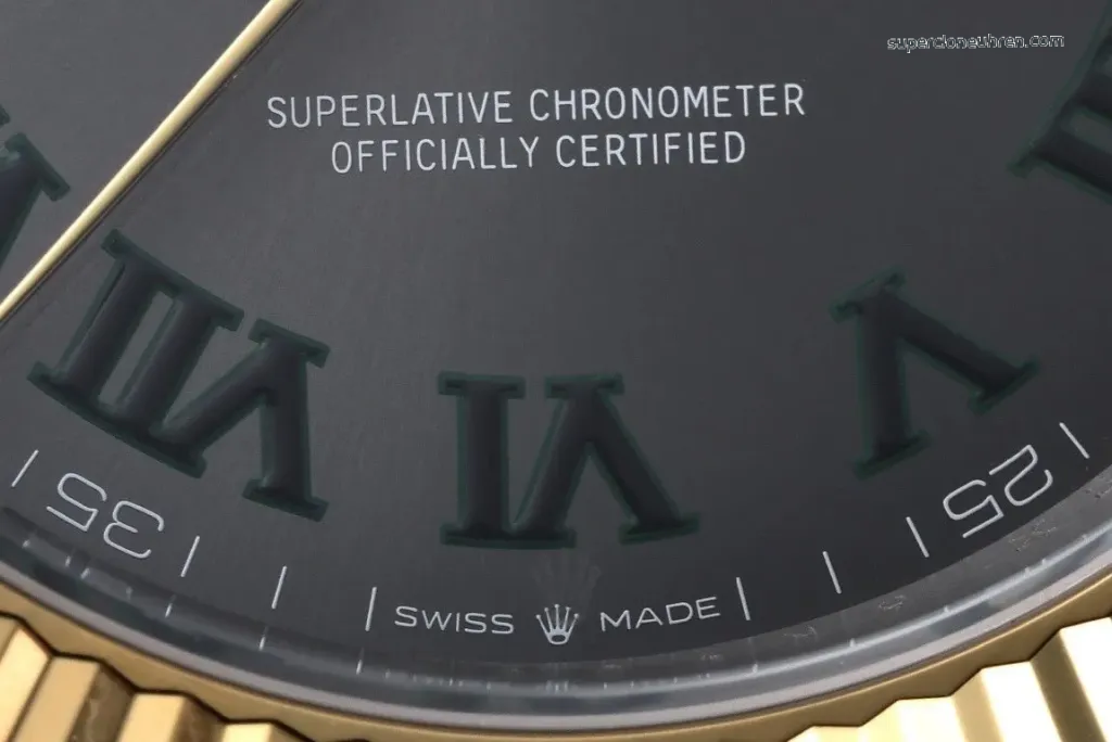 1:1 Super Clone Uhr Rolex Datejust m126233-0036 Zweifarbig Gold-Stahl mit grünem Zifferblatt 36mm