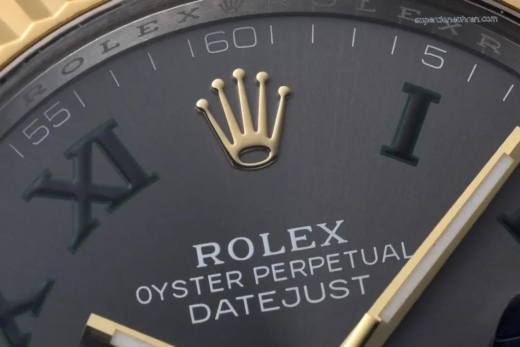 1:1 Super Clone Uhr Rolex Datejust m126233-0036 Zweifarbig Gold-Stahl mit grünem Zifferblatt 36mm