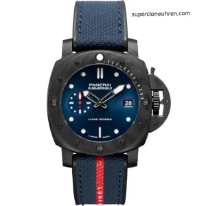 1:1 Super Clone Uhr Panerai Submersible Luna Rossa PAM01563 Carbongehäuse 42mm