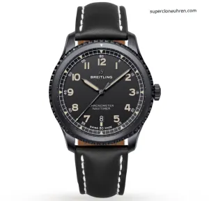 1:1 Super Clone Uhr Breitling Navitimer 8 M17314101B1X1 Schwarz PVD-Beschichtung 41mm