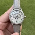 Premium Replica Uhr Patek Philippe Complications 4948G-010 Perlmutt mit Diamanten 38mm