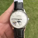 1:1 Super Clone Uhr Jaeger-LeCoultre Master Ultra Thin Moon Q1368430 Silberzifferblatt 39mm