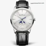 1:1 Super Clone Uhr Jaeger-LeCoultre Master Ultra Thin Moon Q1368430 Silberzifferblatt 39mm