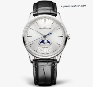 1:1 Super Clone Uhr Jaeger-LeCoultre Master Ultra Thin Moon Q1368430 Silberzifferblatt 39mm