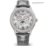 Premium Replica Uhr Patek Philippe Complications 4948G-010 Perlmutt mit Diamanten 38mm