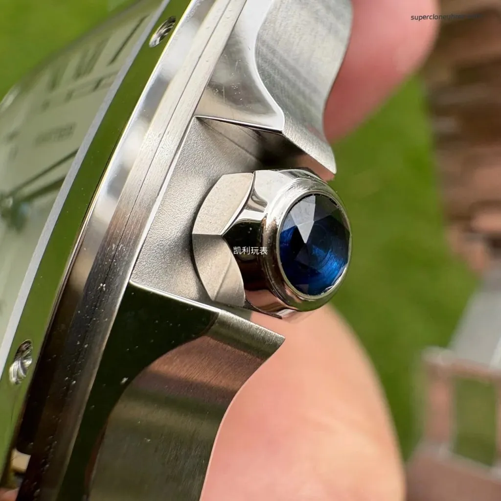 1:1 Super Clone Uhr Cartier Santos WSSA0009 Edelstahl Blaue Zeiger 39,8 mm