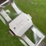 1:1 Super Clone Uhr Cartier Santos WSSA0009 Edelstahl Blaue Zeiger 39,8 mm