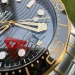 1:1 Super Clone Uhr Omega Seamaster 300 210.20.42.20.01.002 Schwarz-Gold Zweifarbig 42mm