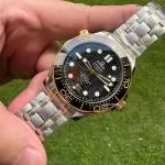 1:1 Super Clone Uhr Omega Seamaster 300 210.20.42.20.01.002 Schwarz-Gold Zweifarbig 42mm