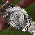 1:1 Super Clone Uhr Omega Seamaster 300 210.20.42.20.01.002 Schwarz-Gold Zweifarbig 42mm