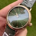 1:1 Super Clone Uhr IWC Portofino IW357415 Roségold Grünes Zifferblatt 34mm(Schweizer Uhrwerk)