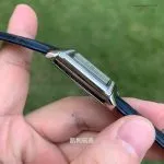 1:1 Replica Jaeger-LeCoultre Reverso 3288420 Damenuhr mit echten Diamanten und Krokodillederarmband
