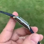 1:1 Replica Jaeger-LeCoultre Reverso 3288420 Damenuhr mit echten Diamanten und Krokodillederarmband