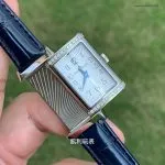 1:1 Replica Jaeger-LeCoultre Reverso 3288420 Damenuhr mit echten Diamanten und Krokodillederarmband