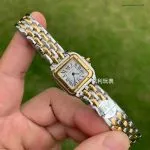 1:1 Super Clone Uhr Cartier Panthère de Cartier W2PN0006 Zweifarbig Gold & Stahl 22×30mm