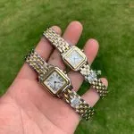1:1 Super Clone Uhr Cartier Panthère de Cartier W2PN0006 Zweifarbig Gold & Stahl 22×30mm